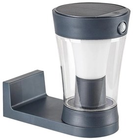 Rabalux 77037 - LED solárne nástenné svietidlo ANGERS LED/3W/3,7V IP54 antracit