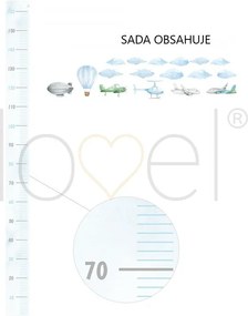 lovel.sk Nálepka na stenu Travel DK357 - meter s doplnkami