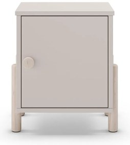Krémový detský nočný stolík z borovicového dreva Enola – Marckeric