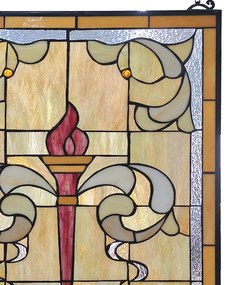 Nástenná dekorácia secesná vitráž