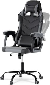 Herná stolička čierna / sivá KA-L626 GREY