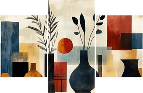 Obraz - Kubistické vázy (90x60 cm)
