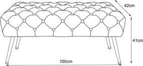 Taburet Monaco grafitový