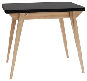 Rozkladací jedálenský stôl s čiernou doskou 65x90 cm Envelope - Ragaba