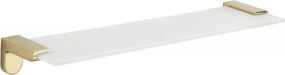 Mexen Lea kúpeľnová sklenená polička, zlatá, 7026037-50