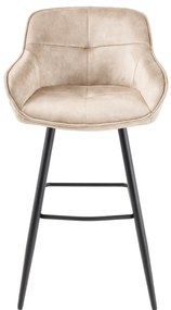 Barová stolička Euphoria 100cm champagne greige velvet