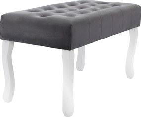 domtextilu.sk Lavica do predsiene v sivej farbe 80 cm 14895