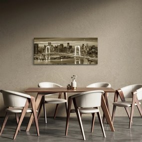 Obraz - Zlaté veľkomesto (120x50 cm)