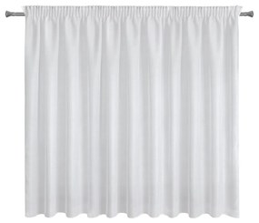 ZÁCLONA NA PÁSKE REBECCA 350X160 CM BIELA