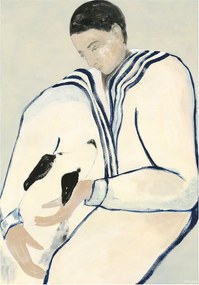 Moikka Plagát Man and Dog by Sofia Lind 50x70 cm