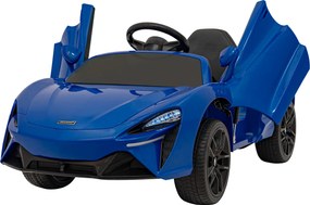 Ramiz McLaren Artur batéria pre deti Modrá + pohon 4x4 + diaľkové ovládanie + pomalý štart + EVA + LED audio