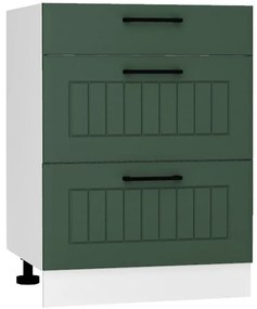 Skrinka do kuchyne Irma D60s/3 Zelená Mat