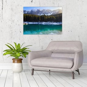 Obraz - Jazero Karersee (70x50 cm)