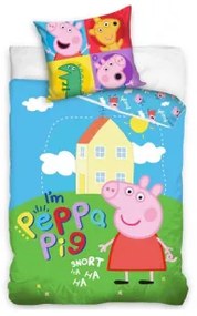Carbotex Detské bavlnené obliečky – Prasiatko Peppa Ja som Peppa Pig