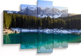 Obraz - Jazero Karersee (150x105 cm)
