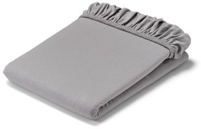 Džersejové napínacie prestieradlo, sivé, nadmerná veľkosť