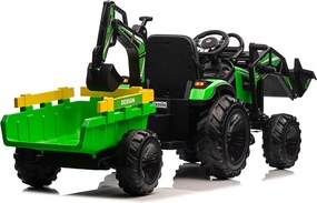 LEAN CARS Batériové rýpadlo SX2068 zelené