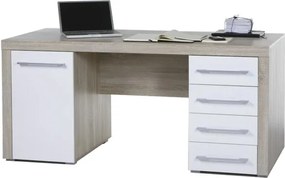 Sconto Písací stôl CUBE 39-002-68 dub sonoma/biela