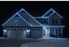 Vianočné svetielka vonkajšie FLASH studená biela 100 LED