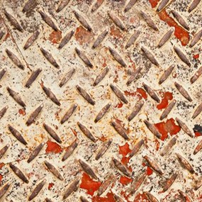 Ozdobný paraván Rezavý plech - 110x170 cm, trojdielny, obojstranný paraván 360°
