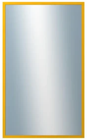 DANTIK - Zrkadlo v rámu, rozmer s rámom 60x100 cm z lišty PERLA žltá lesklá (2880)