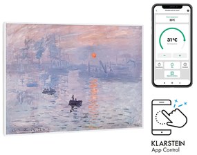 Klarstein Wonderwall Air Art Smart, infračervený ohrievač, 80 x 60 cm, 500 W, východ slnka