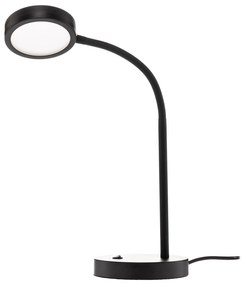 Lindby Toulin stolová LED, ohybné rameno, čierna