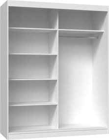 Šatní skříň se zrcadlem Iga 160 cm dub Sonoma