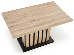 Jedálenský stôl Lamello 160 cm, dub artisan / čierna