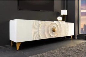 TV-skrinka 48411 Bailey 180cm Drevo Mango Bielené  - Komfort-nábytok