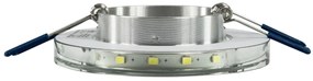 BERGE Podhľadové bodové svietidlo BRG71023 nevýklopné - GU10 - okrúhle + svietiaca LED pásik 3W neutrálna biela