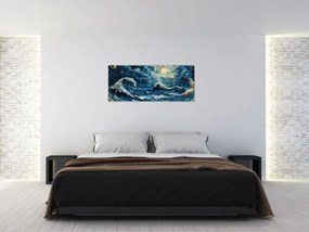 Obraz - Maľba oblohy a mora (120x50 cm)