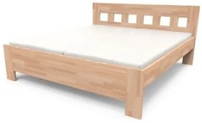 Texpol JANA SENIOR - masívna dubová posteľ 100 x 200 cm, dub masív