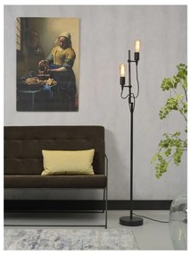 Čierna stojacia lampa s kovovým tienidlom (výška 152 cm) Seattle – it's about RoMi