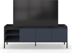 Modrý TV stolík 160x55x42 cm Adara – Marckeric