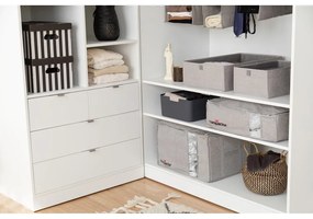 Sivý úložný box Compactor Oxford, 42 x 36 cm