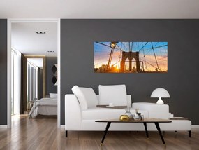 Obraz - Brooklynský most, Manhattan, New York (120x50 cm)