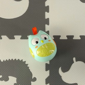 KIK Senzorická hojdacia hračka sova, modrá