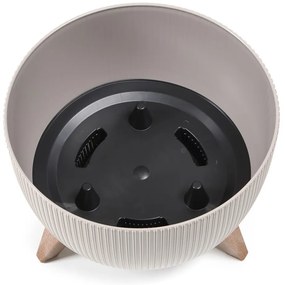 PLASTOVÝ KVETINÁČ ROSA LINEA ECO 15X24 CM ZELENÁ