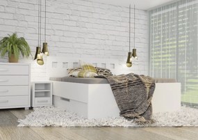 Wood Service Posteľ Janka Kráľovská výška s úložným priestorom 140 x 200