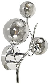 Brilagi - LED Nástenné svietidlo MISTEL 3xG9/3W/230V lesklý chróm/dymová BG1780