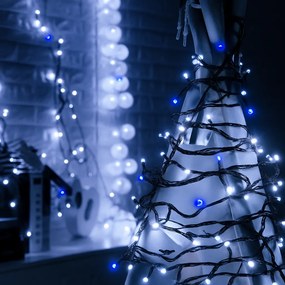 Vianočné svetielka vonkajšie FLASH studená biela 300 LED