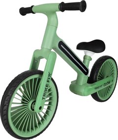 KIK Detský krosový bežecký bicykel Trike Fix Glow LED RGB zelený s EVA kolesami 12"