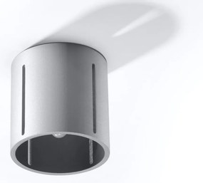 Stropné svietidlo Inez, 1x sivé kovové tienidlo