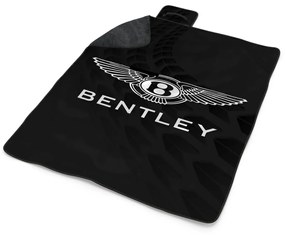 Sablio Plážová deka Logo Bentley Čierny: 200x140 cm