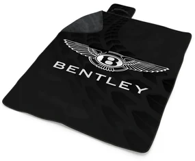 Sablio Plážová deka Logo Bentley Čierny: 200x140 cm
