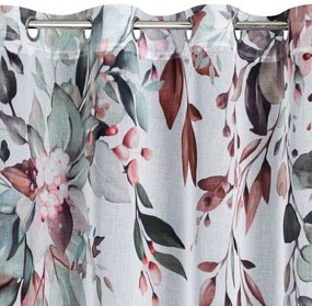 ZÁVES NA KRÚŽKOCH MEG, SADA 2KS 140X260 CM KVETY