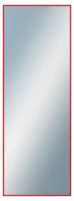 DANTIK - Zrkadlo v rámu, rozmer s rámom 50x140 cm z lišty Hliník červená (7001098)