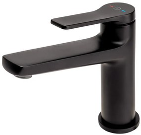 F-Design Seppia, umývadlová batéria + odtoková zátka ClickClack, čierna matná, FD1-SPA-2-22