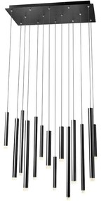Redo 01-2056 - LED Luster na lanku MADISON 14xLED/4W/230V čierna
